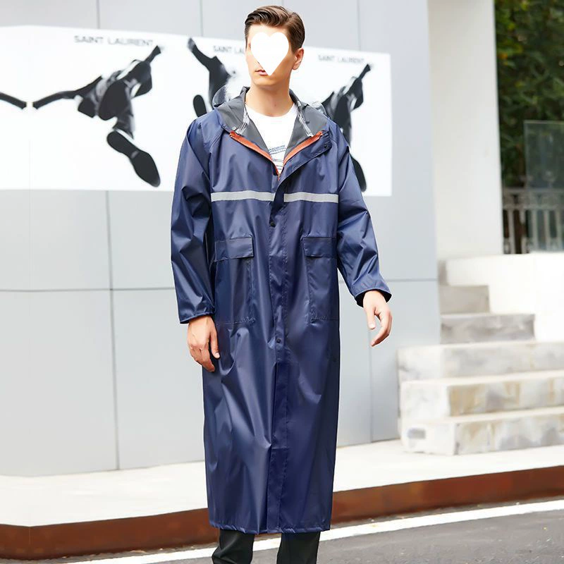 Long raincoat for men and women for hiking, increased thickness, wholesale