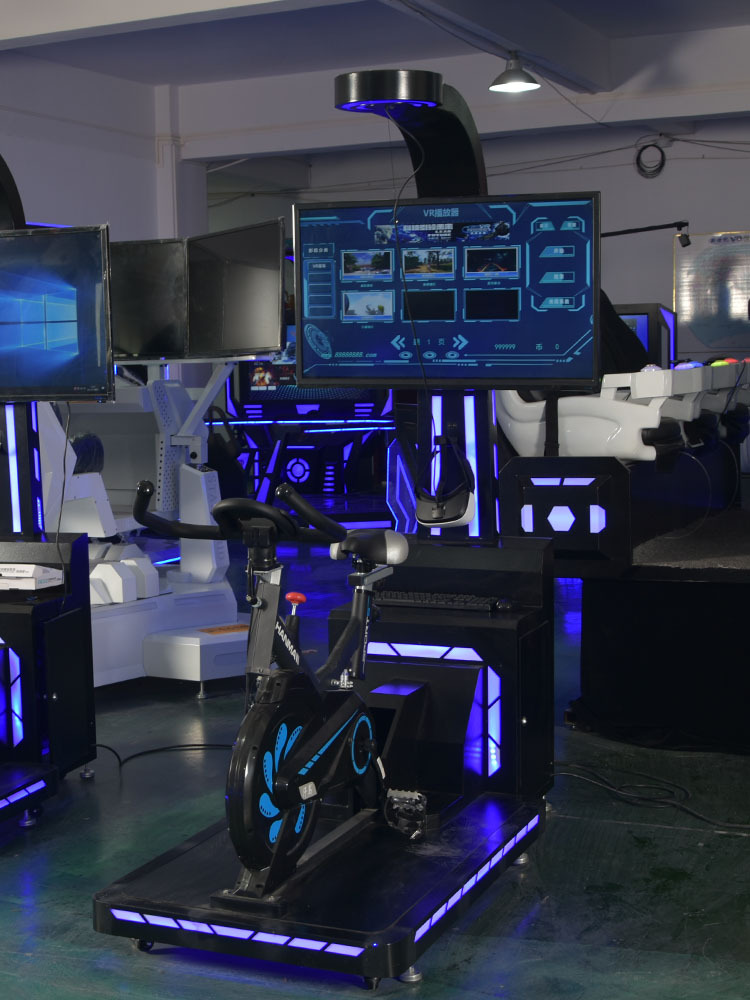 VR interactivo de sensación corporal un solo jugador simulador de experiencia de entretenimiento equipo de entretenimiento bicicleta gran máquina de juego inmersiva comercial ocio