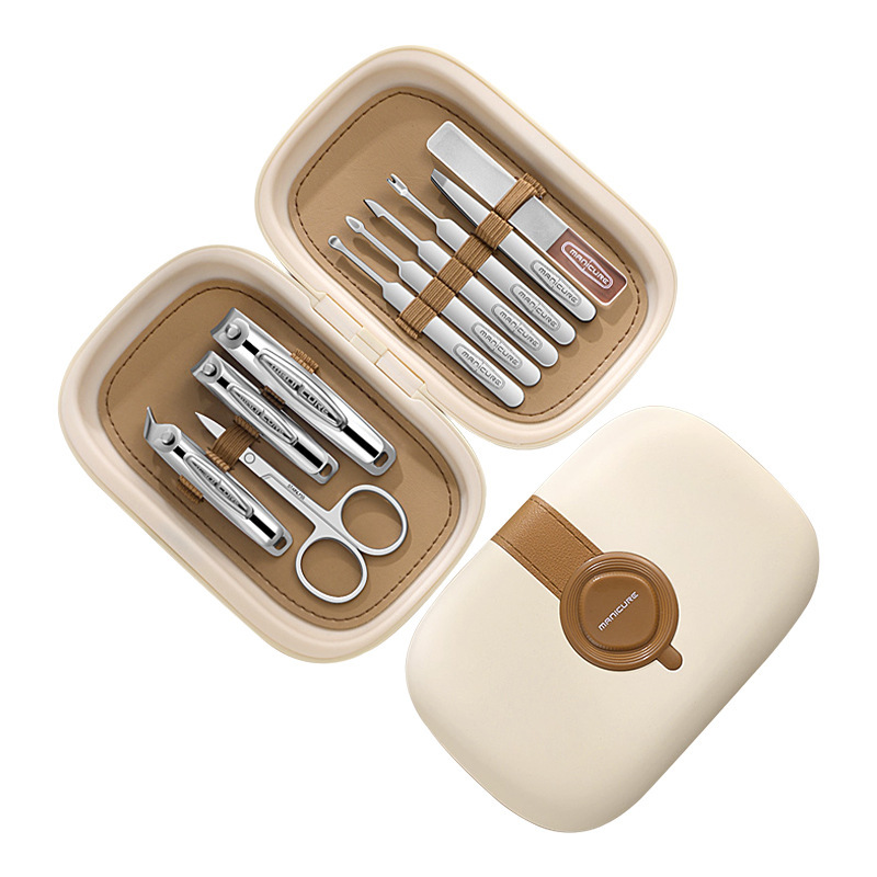 Kit portátil de manicure 10 pedicure set amazon nail clipper cuidado de acero inoxidable nail clipper set