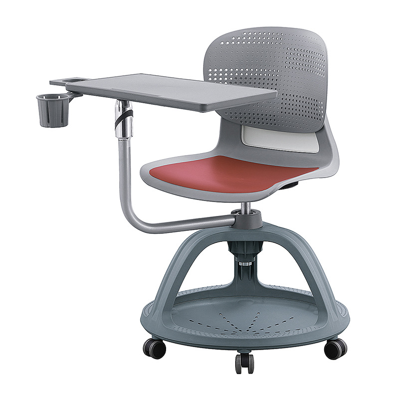 Silla de entrenamiento con tablero de escritura Silla de disco Silla de estudiante de respaldo de plástico integrado multifuncional Silla de discusión de aula inteligente image 7