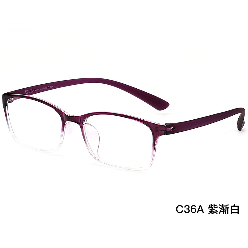 Ultra-ligero TR90 gafas marco super flexible sin tornillos simple y elegante Marco de gafas puede ser equipado con gafas de miopía marco