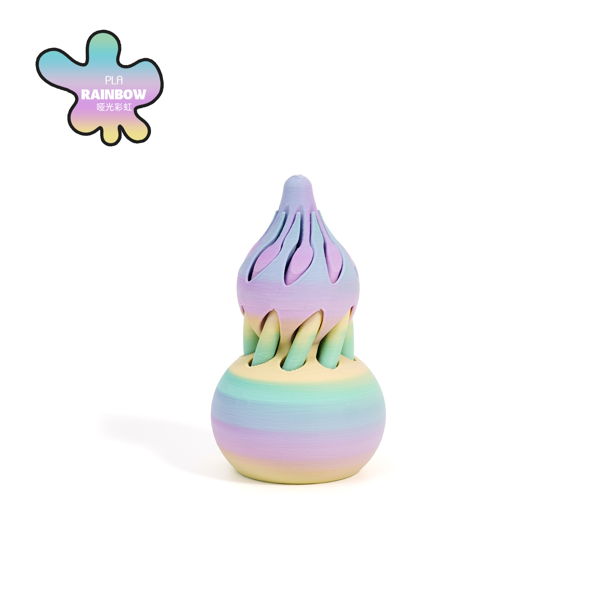 Impresión transfronteriza 3D calabaza descompresora espiral espiral descompresora artefacto regalo ornamentos de punta de dedo de dos colores vórtice juego