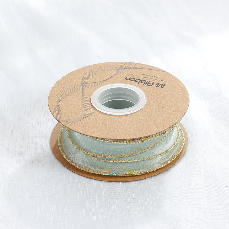 En stock al por mayor 4cm Phnom Penh fishtail hilo llano envuelto flor amplia cinta onda cinta ramo de flores material de embalaje