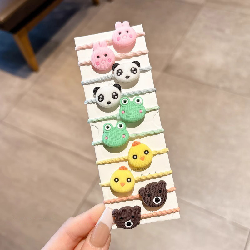 Ligas de cabello elásticas para niñas, colores de caramelo, suaves y resistentes, accesorios infantiles