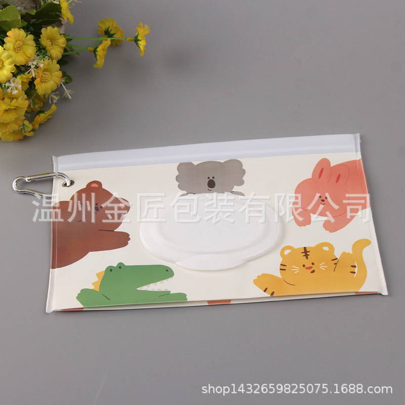 Nuevo mosquetón EVA bolsa de toalla húmeda con tapa abatible, bolsa colgante de mano con hebilla de caballo, bolsa con cremallera autosellada a prueba de fugas