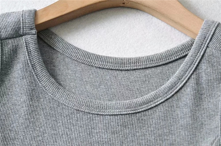 round neck cropped vest NSLD27563