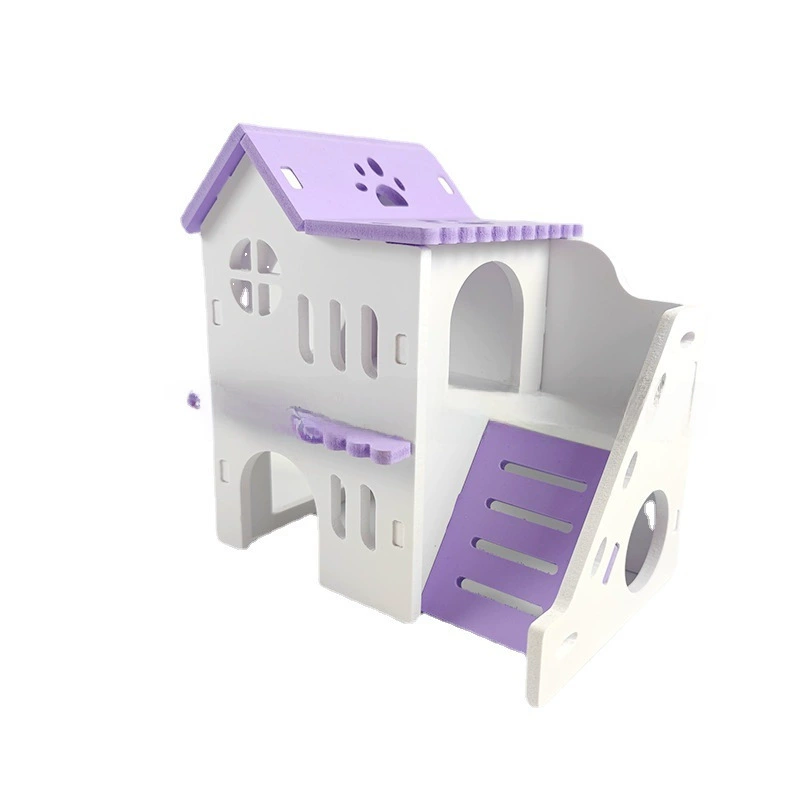 Hamster playset villa with house, swings and accessories, colorful, easy assembly