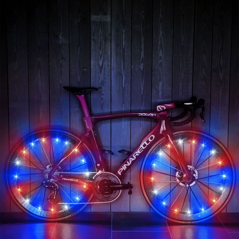 メーカー越境電子商取引自転車ホイールライトホットウィールスポークライトナイトライディングライトタイヤライトナイトランニングライトLEDライトストリング|undefined