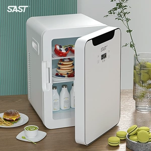Sast 8L mini avtomobil və ev üçün ikili məqsədli soyuducu, yataqxana üçün kiçik soyuducu.