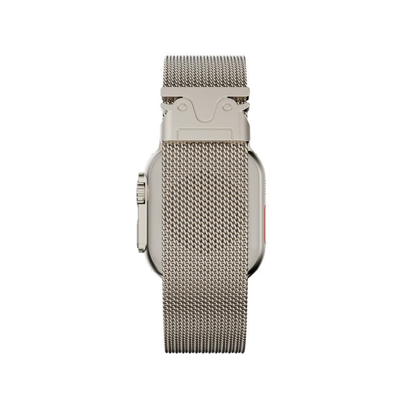 Ремешок для Apple Watch (подходит для Apple Watch 10/8/7/6/SE), титановый миланский ремешок для модификации