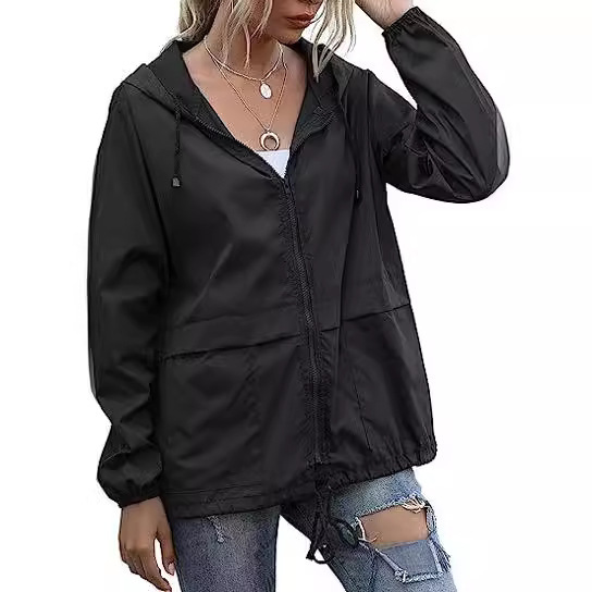 Women's Raincoat Windbreaker Rainproof Jacket Waterproof Lightweight Outdoor Hooded Windbreaker S-XXL Women's Raincoat Windbreaker Rainproof Jacket Waterproof Lightweight Outdoor Hooded Windbreaker S-XXL