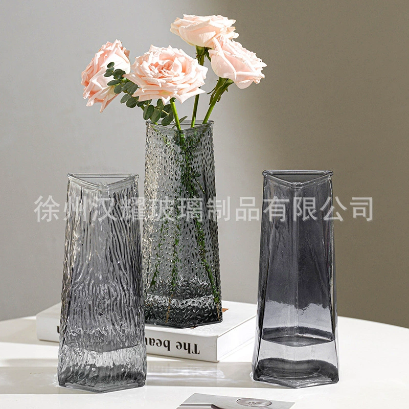 Легкая Роскошная Цветочная композиция стеклянная ваза прозрачная Скандинавская простая гостиная креативный обеденный стол композиция из лилии гидропонное цветочное украшение