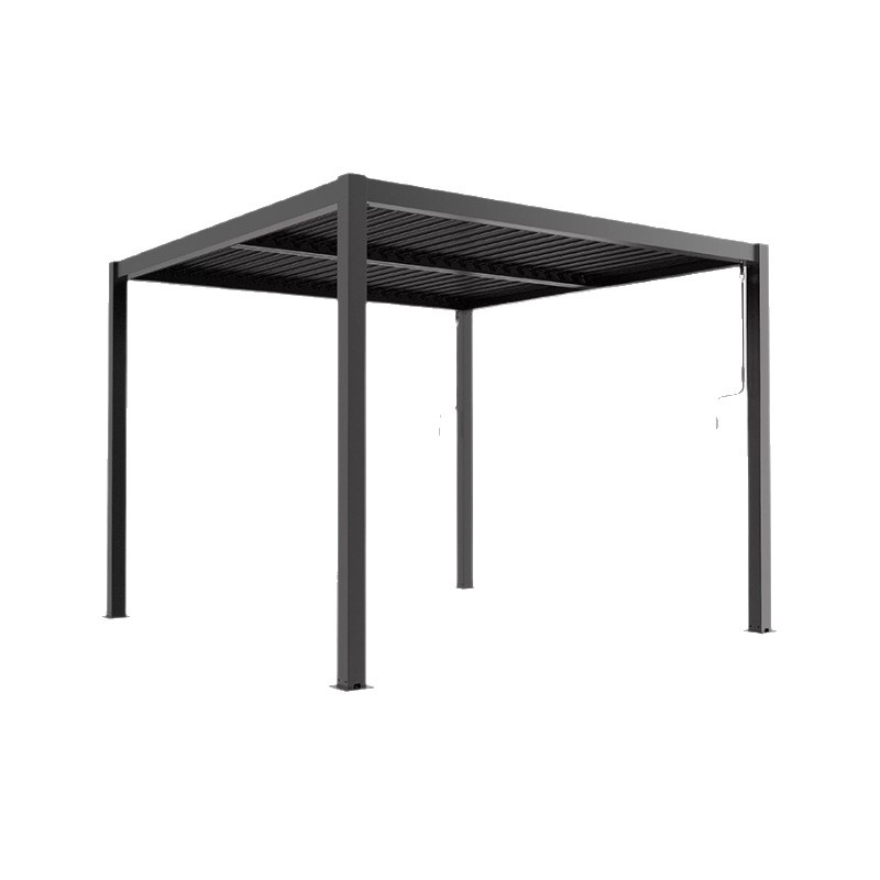 Impermeable al aire libre pabellón villa piscina inteligente eléctrico retráctil plegable toldo ocio al aire libre aleación de aluminio pabellón