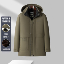 中老年男士棉袄大码加绒加厚爸爸冬装棉服50-70岁防风保暖外套男