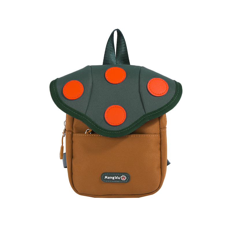 Caricatura encantadora pequeña casa de hongos mochila jardín de infantes mochila para niños al aire libre personalidad mochila
