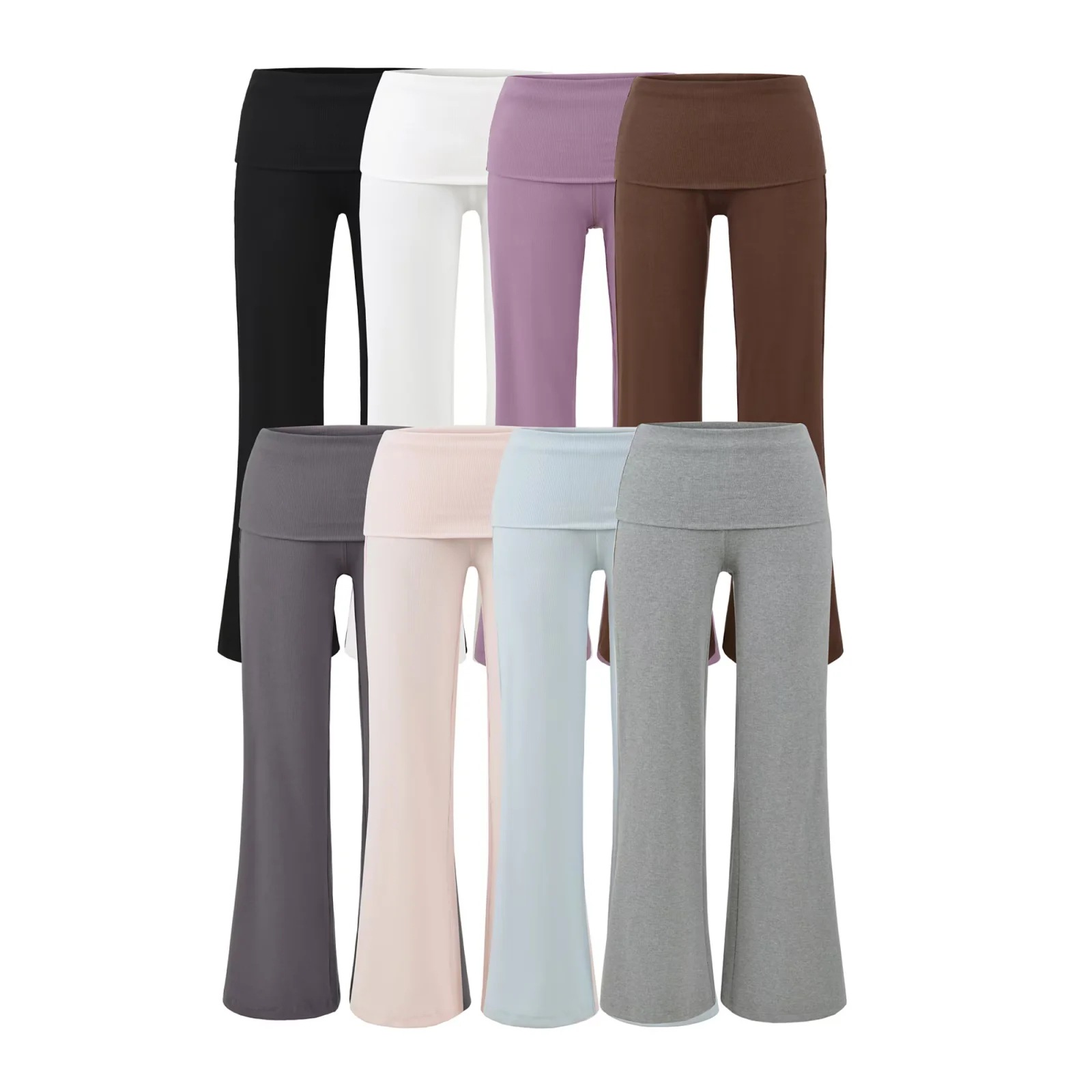 Flared Waist Micro Flare Pants for Women, Fall 2025 New Style, Petite Slimming Drapey Autumn Sweatpants, Casual Flared Sports Pants