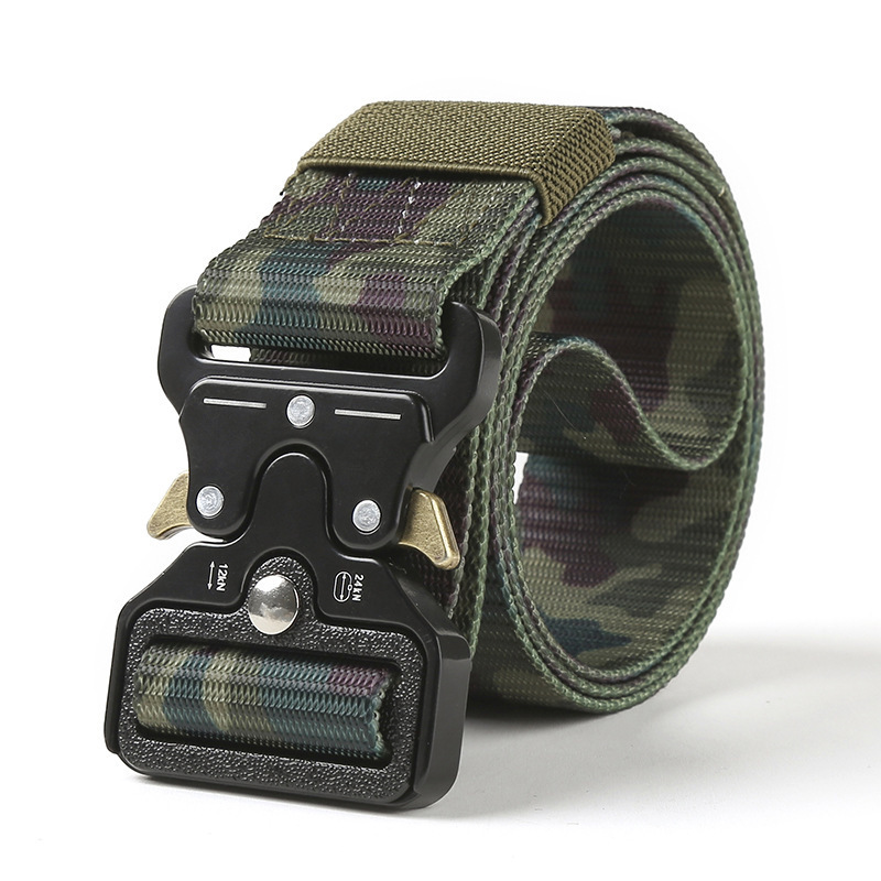 [Snake Buckle Alloy] Military Green Camouflage