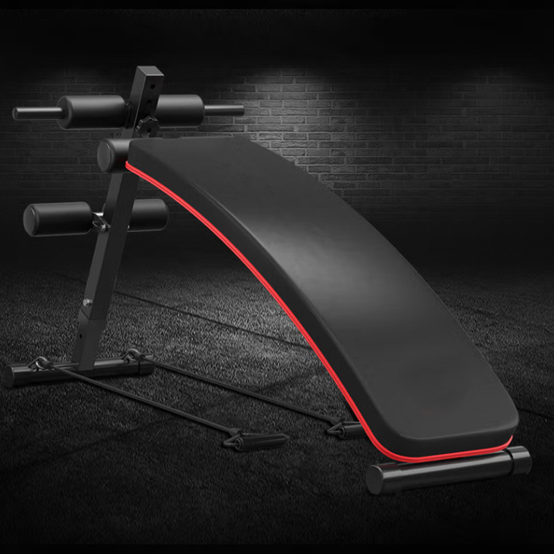 Tabla de abdominales ajustable del fabricante, equipo de fitness comercial para abdominales, tabla de abdominales para entrenamiento de abdominales.