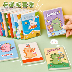 Cartoon A7 plastic sleeve ins student cute portable notebook horizontal note diary study stationery gift