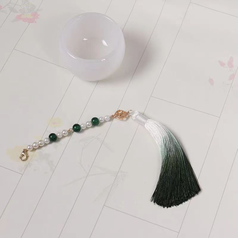 Volver nube borla collar largo tarde Ming estilo Ruo collar antiguo estilo Ming estilo Han accesorios de ropa suave Ruo estilo nacional suéter cadena