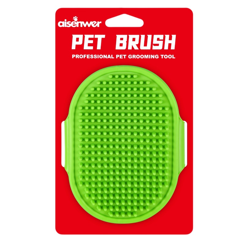 Cepillo de baño para mascotas Silicona Guantes de baño para perros Cepillo de masaje Cepillo de baño de limpieza para gatos Productos para mascotas transfronterizos