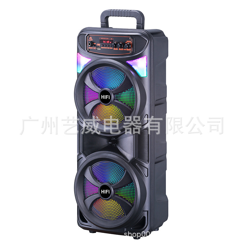 Factory Special Price Double 8-inch Bluetooth Speaker LED Light Square Dance Big Sound YE-261 Factory Spot Supply