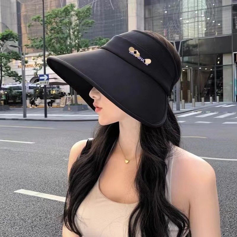 Summer silk foldable sun hat solar-powered