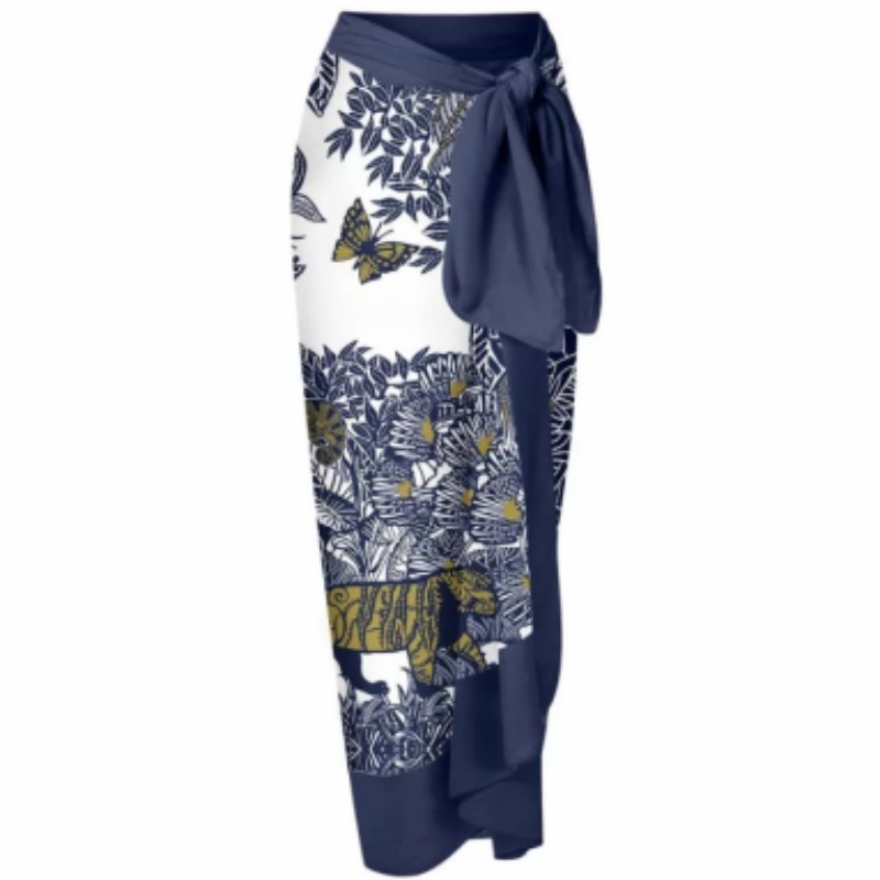 131g Weight Sleeveless Sleeve Length Polyester Fabric Type Skirt Sets Sets Type Women's Hawaiian Printing Printing 2 Piece Set Bikinis