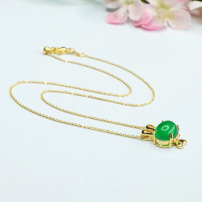 眷钰 Rabbit jade, agate pendant, necklace, custom-made, ice imitation, wholesale