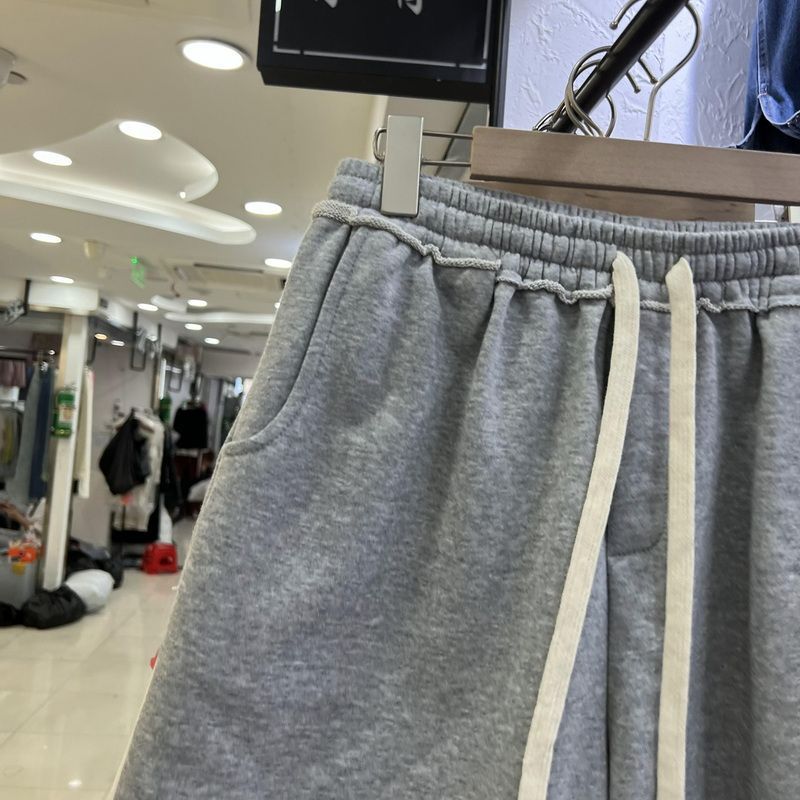 Damen Freizeithose Aus Baumwolle Mit Weitem Bein Und Kordelzug_voghion.com