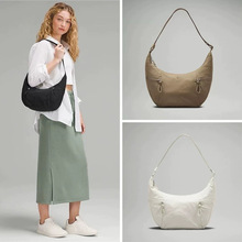 lulu牛角包2026女士斜挎包6L13L大容量单肩月牙腋下包潮流斜挎包