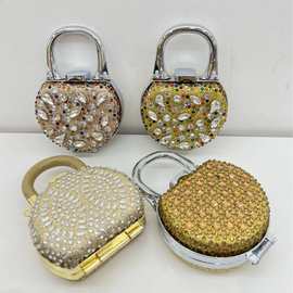 2025新款迷你口红包跨境镶钻斜挎小包装饰包单肩包女包