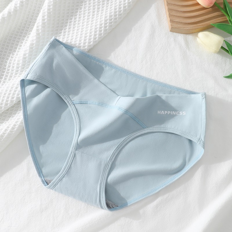 Ropa interior de mujer embarazada Algodón entrepierna transpirable Embarazo temprano, medio y tardío Soporte de vientre Calzoncillos de cintura baja Ropa interior de mujer embarazada