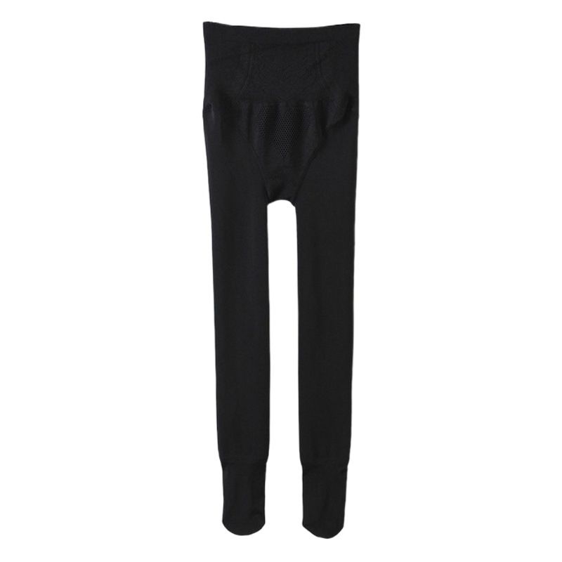 Runchi Plus Size Footless Fleece-Lined Thickened Leggings 9430N9431 Leggings