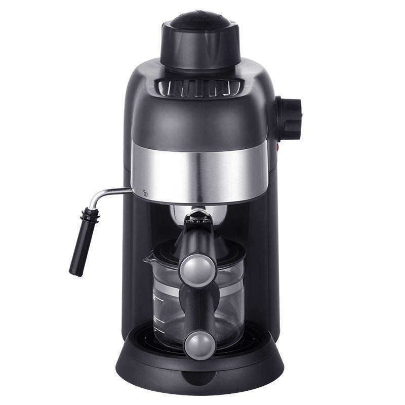 240ml 4 taza 800Watts 3.5bar Euro transfronterizo cafetera casera de vapor de alta presión