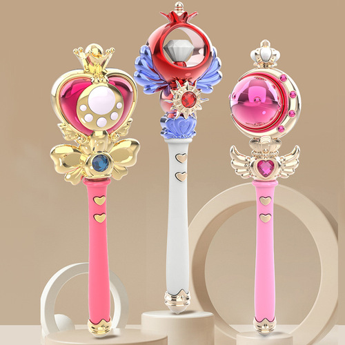 Light Music Magic Wand Princess Girl Toy Glowing Small Toy Glitter Fairy Wand Children's Electric Toy