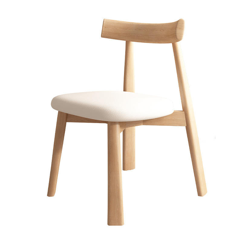 silla de comedor de madera maciza moderna simple, silla de respaldo de restaurante nórdico, estudio, mesa de comedor de hotel, taburetes, fábrica de origen