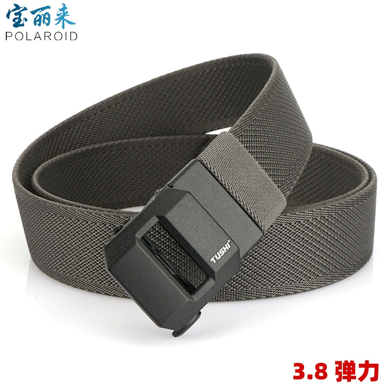 Фабрика оптовая спотовая беззубая автоматическая пряжка для мужчин эластичный пояс для бизнеса повседневный нейлон дикий пояс