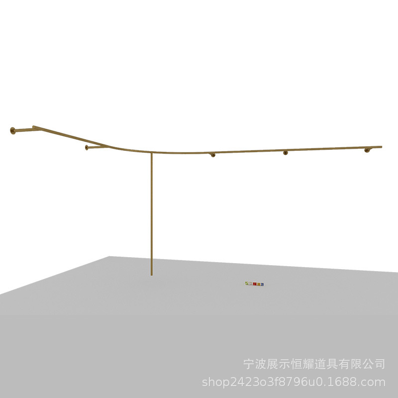 服装店铺展示架落地式衣服架子简约不锈钢货架男女装店韩版挂衣架