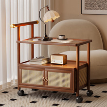 沙发边几客厅边柜移动茶几小推车卧室床头置物架中古零食收纳餐车