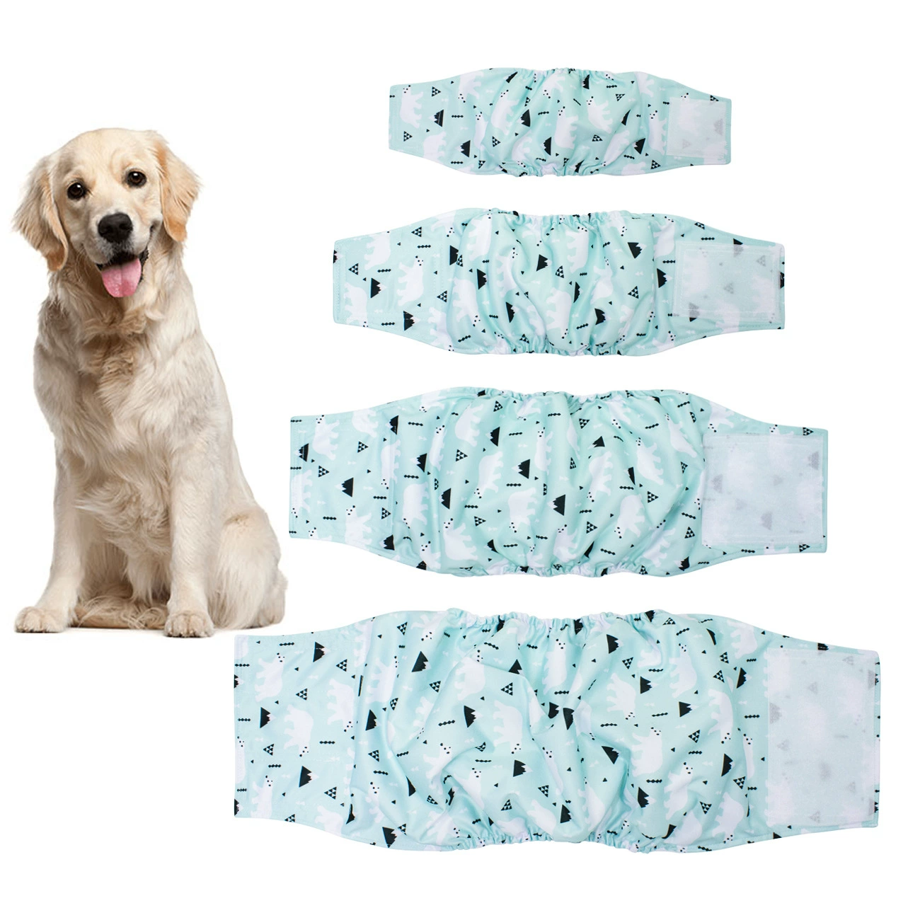 Горячие продажи подгузников для собак с цветком Тедди Детская одежда Моющиеся штаны для собак Мужские штаны для здоровья собак Защитные штаны