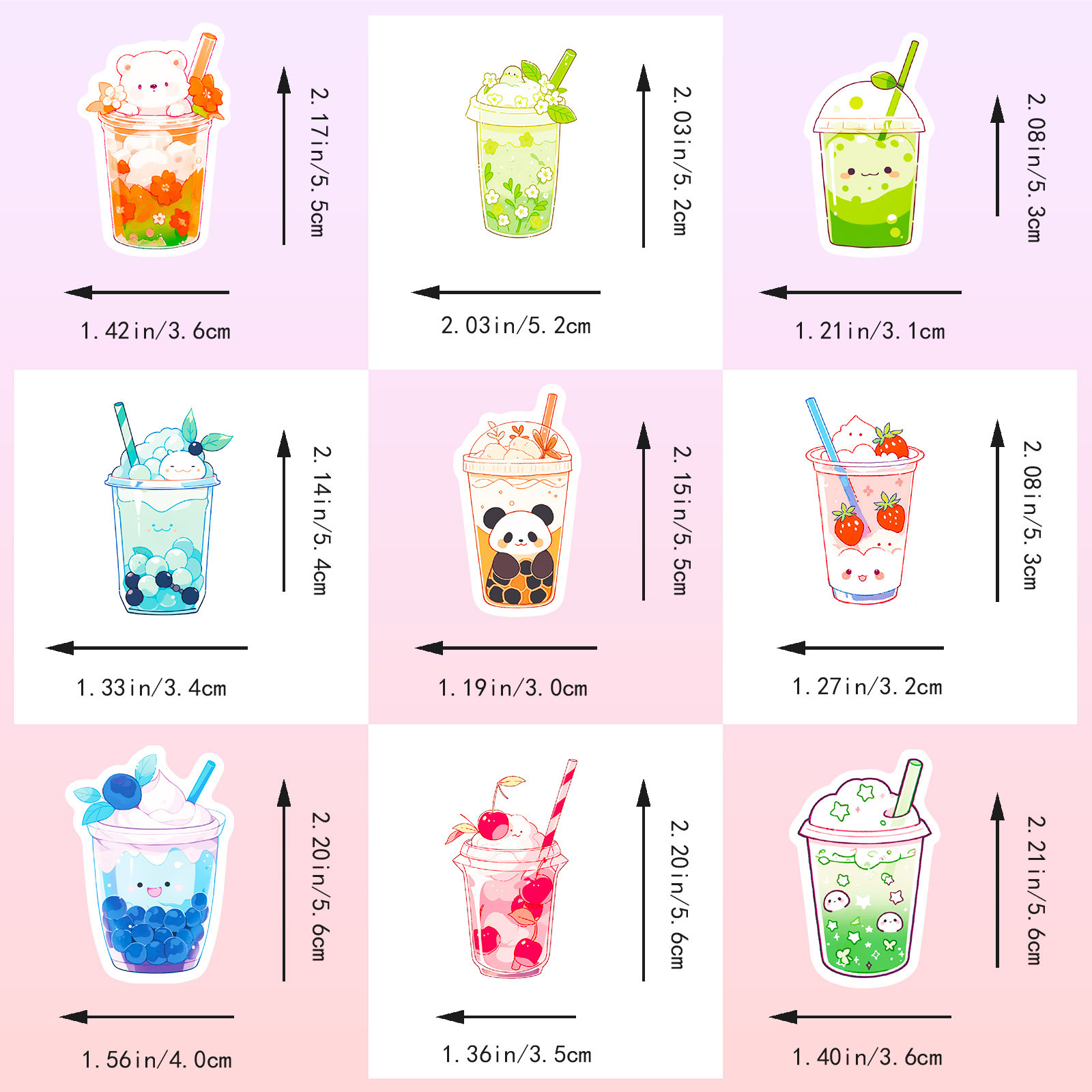 20g Weight Stickers Stationery Type 50 PCS/Package Quantity School Occasion PP Material Animal, Cartoon, Graffiti Pattern Cute Style 50 PCS/Package Animal Cartoon Graffiti School PP Cute Stickers 8