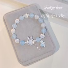 猫眼石兔子手链ins小众设计2023新款本命年高颜值手串送闺蜜