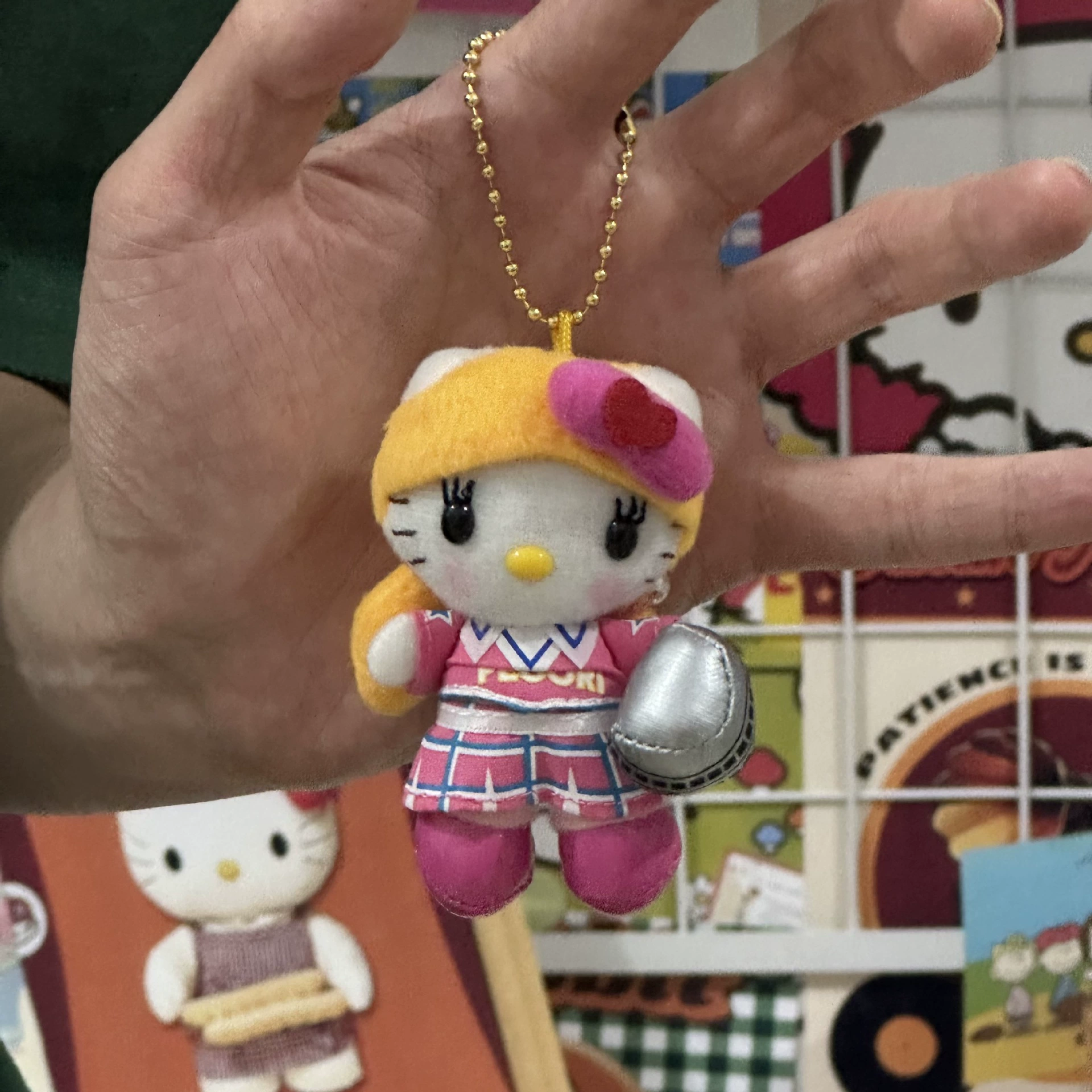 Плюшевая подвеска-брелок для ключей (Hello Kitty) симпатичная кукла, мягкая мини-плюша 10+ вариантов дизайна, подарок 0.038 кг