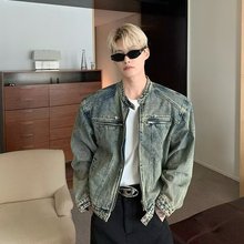 春秋痞帅外套男ins高街潮牌港风日系原宿风韩版潮流宽松夹克外贸