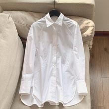 2025秋季新棉 气质通勤显瘦纯色衬衫 气质长袖衬衣女批发H06DT013
