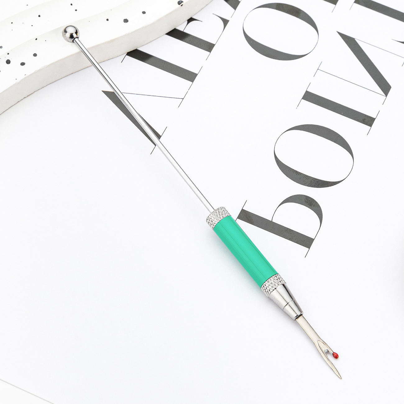 Herramientas auxiliares de desmantelamiento de hilo de ropa de desmantelamiento de hilo, picador de hilo de bordado cruzado, artefacto de desmantelamiento de hilo de cuentas DIY hecha a mano