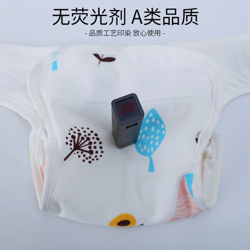 Combed cotton water-permeable diaper pants, made of cotton material, leak-proof, moisture-absorbent, urine-reducing, soft and comfortable, high-quality printed diaper pants for wholesale