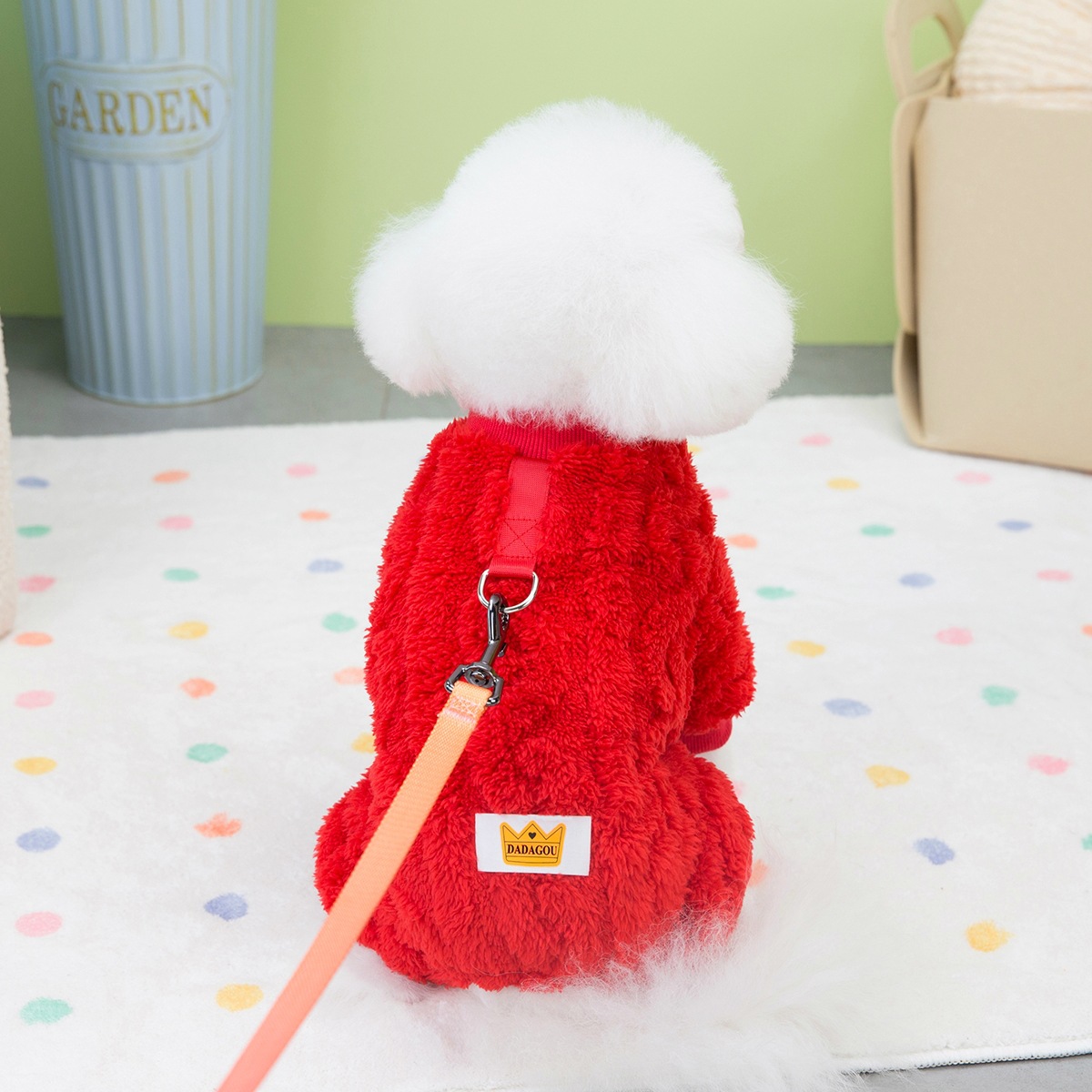 Ropa de perro mascota ropa de terciopelo de cuatro patas para mascotas ropa de perro para mascotas Otoño e Invierno Nuevo 23 ropa de terciopelo de la torcedura del Ártico