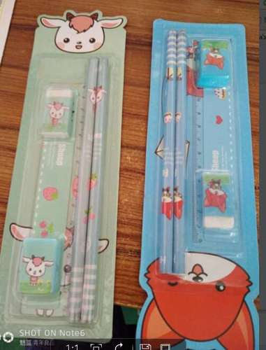 Accompanying gift stationery bracelet little lion bracelet battery tutoring bag card pencil correction with post-it note sharpener